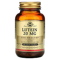 Лютеин Solgar Lutein 20 mg 60 Softgels MD, код: 7521077