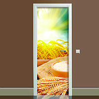 Наклейка на дверь Zatarga Этно 650х2000 мм Желтый (Z180089 dv) MN, код: 1804524