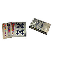 Карты игральныe покерные пластиковыe Duke 500 euro серебристые 54 листа 86x62 мм (DN32715) HR, код: 4522633
