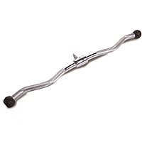 Ручка для тяги верхней W-образная 71 см York Fitness резиновым наконечникам (хром)