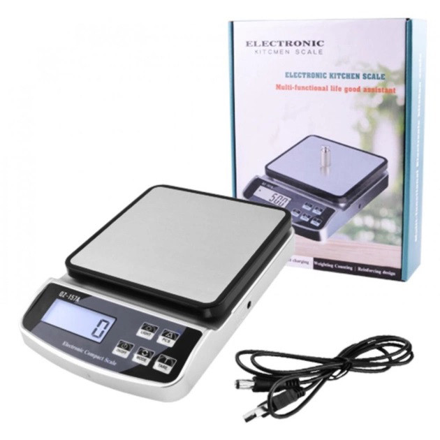 Электронные кухонные весы QZ-157A до 10 кг с функцией подсчета количест с подсветкой экрана - фото 4 - id-p2143114182