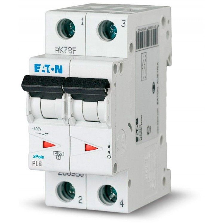 Автоматичний вимикач PL6 C 2P 40А 6kA (286571) Eaton
