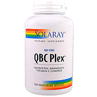 Комплекс от аллергии QBC Plex Solaray кверцетин бромелайн витамин С 120 капсул HR, код: 7288000