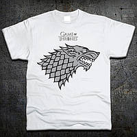 Футболка Fruit of the Loom Дом Старк Игра Престолов House Stark Game of Thrones Белый S (3193 MD, код: 7584717