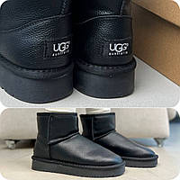 Ugg |ботинки Ugg mini черн, бирка текстиль 40 m