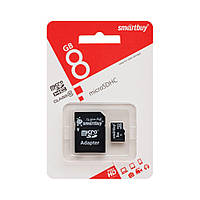 Карта Памяти Smartbuy MicroSDHC 8gb 10 Class &amp; Adapter