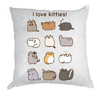 Подушка плюш I Love Kitties!