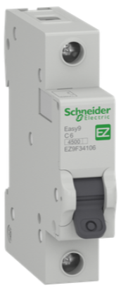 Автоматичний вимикач EZ9F34106 1P 6A C Easy9 Schneider Electric