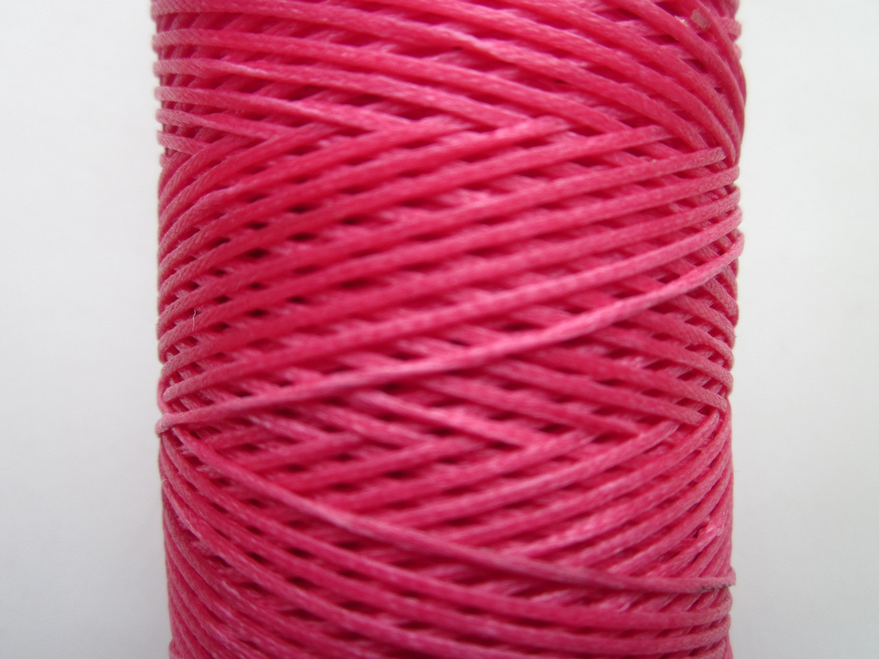Нитка вощіла плоска 0,8 мм рожева 125 метрів