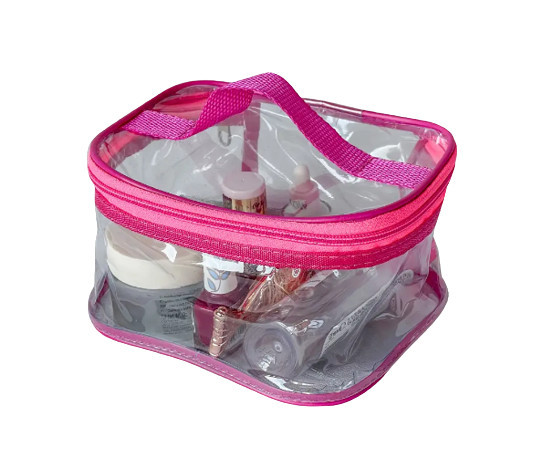 Силіконова прямокутна косметичка М ORGANIZE (рожевий) 4745079, фото 1