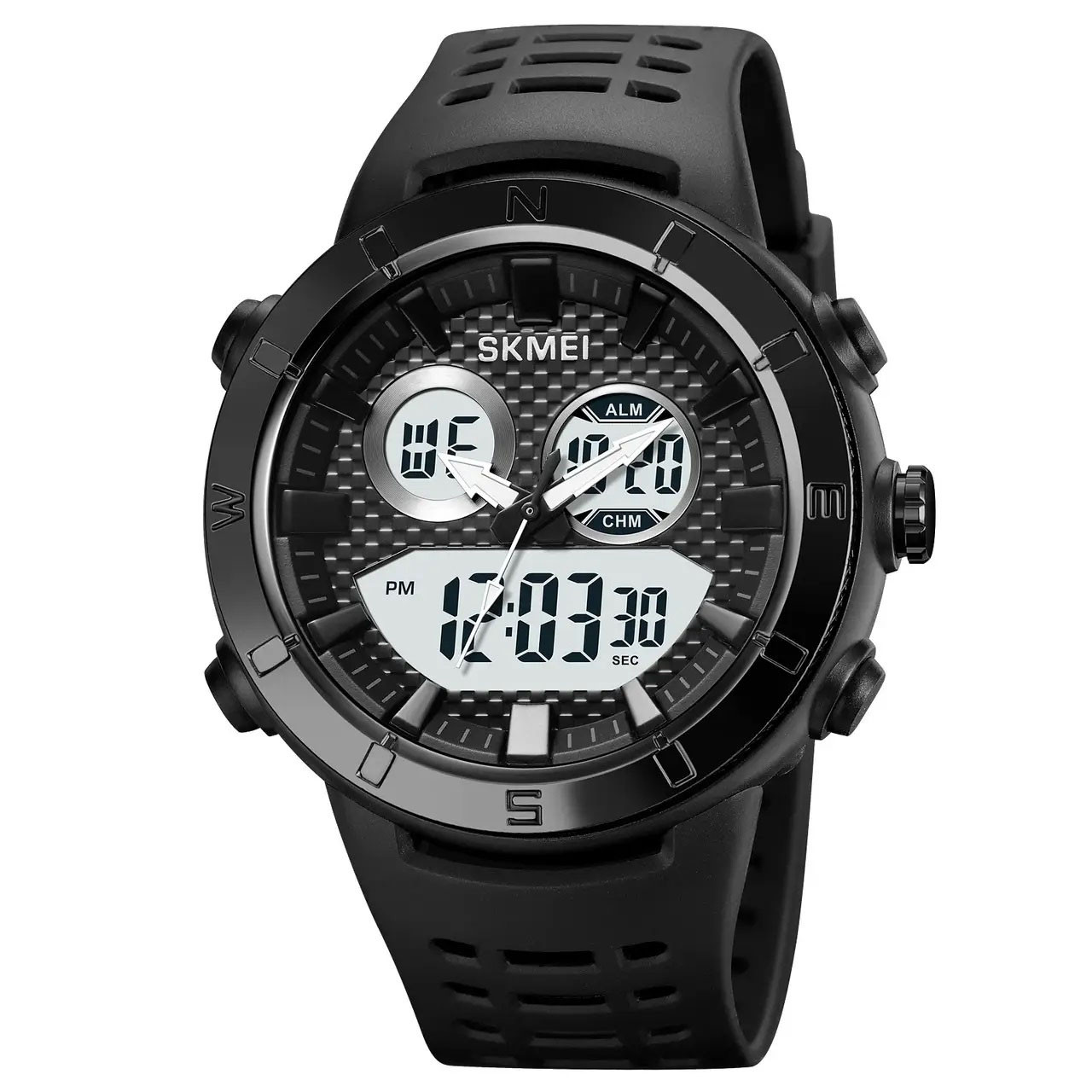 Модний чоловічий годинник SKMEI 2014BKWT | Оригінальний чоловічий годинник | Наручний годинник HW-418 для військових