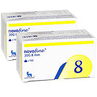 Набір: Голки інсулінові "Novofine 8 мм" (2 уп.)