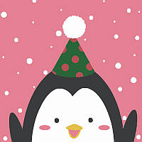 Картина за номерами Strateg  Пінгвін розміром 20х20 см (HH5129) 4695027