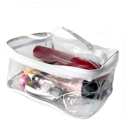 Прозора сумочка з щільного силікону L ORGANIZE (білий) 4744772