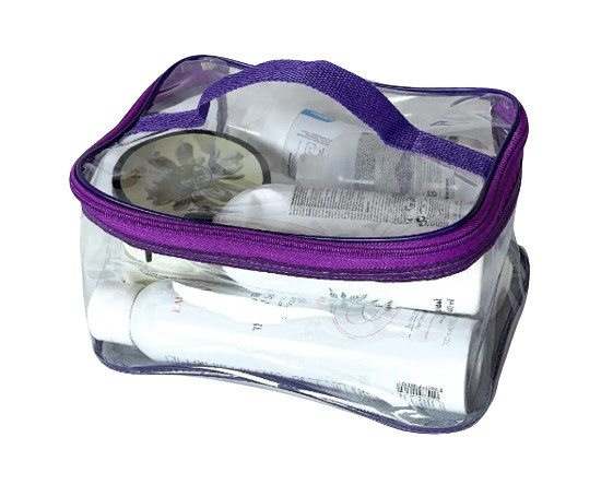 Прозора сумочка з щільного силікону L ORGANIZE (фіолетовий) 4745077