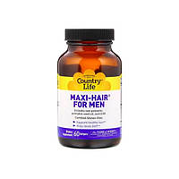 Комплекс для шкіри, волосся, нігтів Country Life Maxi Hair for Men 60 Softgels MN, код: 7517625