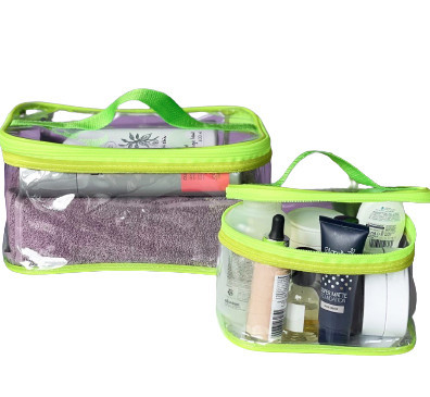 Комплект 2 шт прозорих косметичок ORGANIZE (неон) 4745078