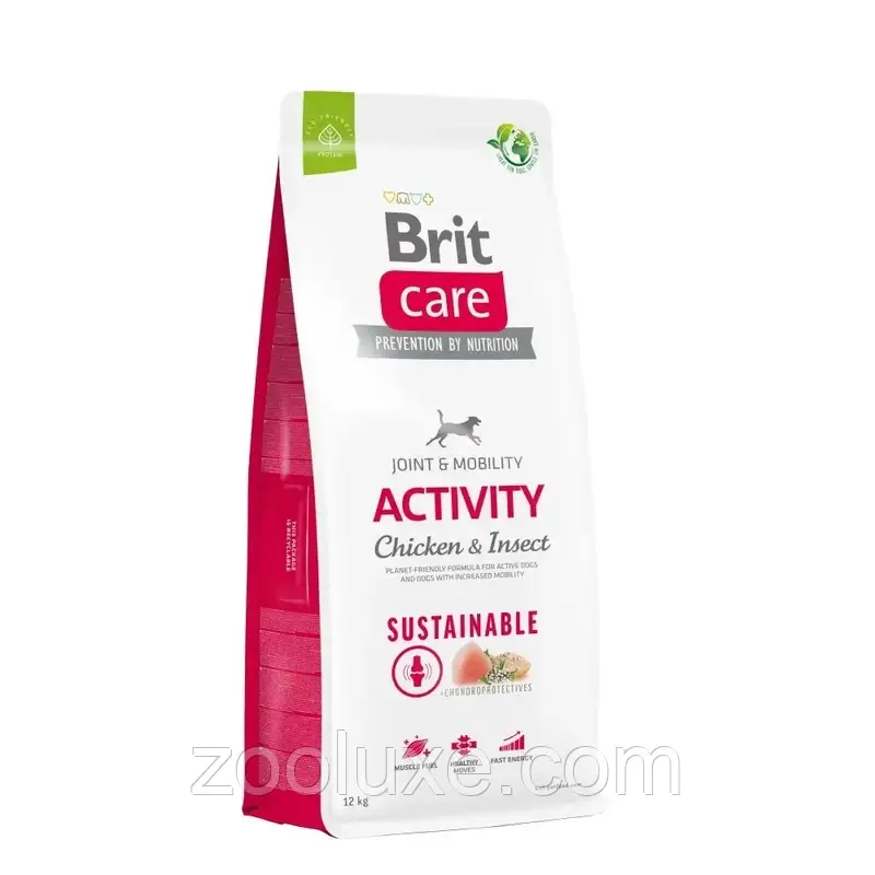 Brit Care Sustainable Activity Chicken & Insect 12 кг корм для собак Бріт Каре Активіті Курка