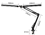 Лампа безтінова настільна подвійна LED біла, фото 2