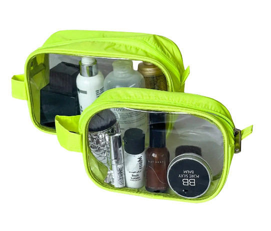 Комплект прозрачных косметичек ORGANIZE (неон) 4744770, фото 1