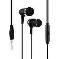 Дротові навушники вакумні з мікрофоном Hoco 3.5 mm M76 Maya 1.2 m Black KS, код: 7765744