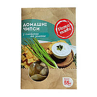 Картофельные чипсы со сметаной и зеленью, ТМ "Home made" 55 г