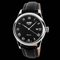 Модний чоловічий годинник SKMEI 9058LSIBKBK / Годинник для чоловіка / Годинник VC-865 кварцовий чоловічий