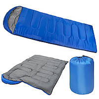 Спальный мешок до -15 °C, 210х72 см, Синий / Зимний спальный мешок / Спальник / Зимний спальник