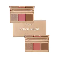 Контурна палітра 3в1: Рум'яна, Хайлайтер і Бронзатор Cotton Delight Contour Palette Paese 9g