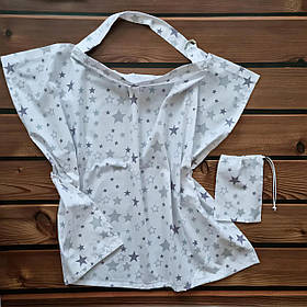 Мілк Снуд - накидка фартух для годування грудьми в громадських місцях + сумка чохол у подарунок BST білий