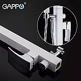 Змішувач для ванни для підлоги GAPPO G3007-8, білий/хром, фото 3