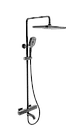 Душова система з термостатом GAPPO G24791-6, 3-функціональна лійка, чорний