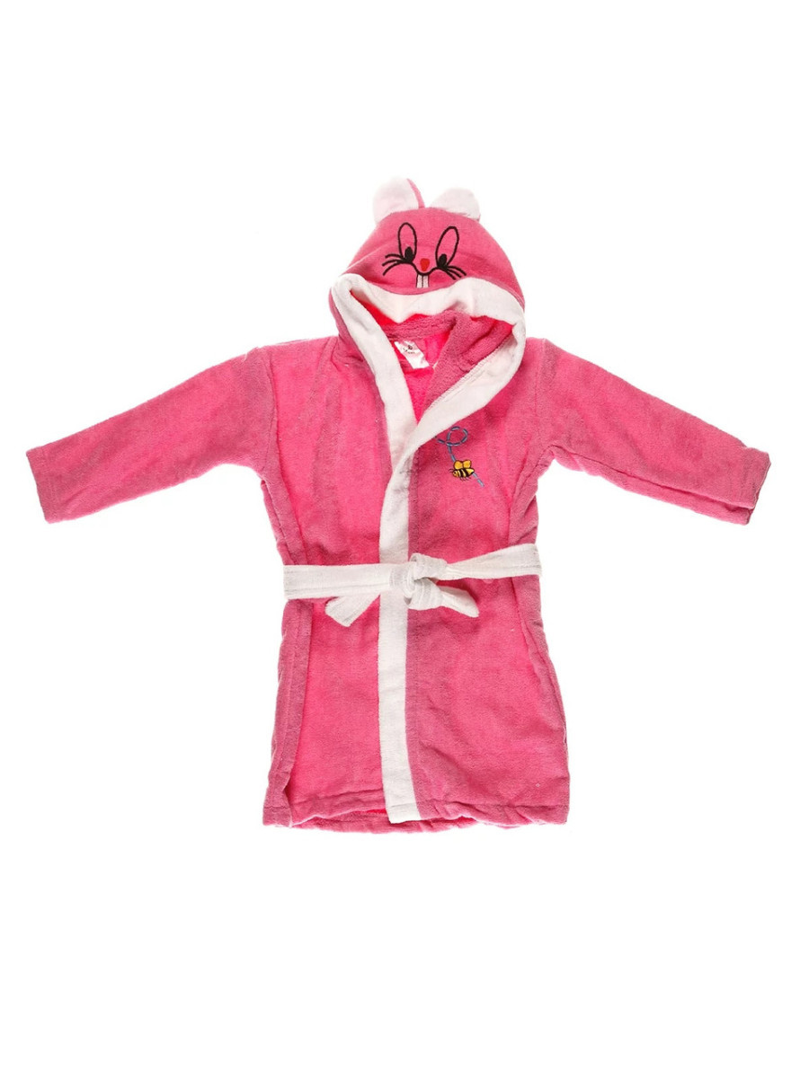 Халат махровий дитячий рожевий 5/6 років 4750597