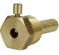 Занурювальна гільза латунь 1/2" L=30 мм (для з'єднання датчика з теплоносієм)