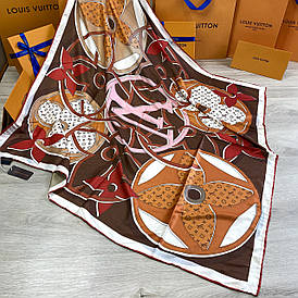 Хустка Louis Vuitton шовкова з ручною підшивкою