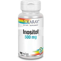 Инозитол Solaray Inositol 500 mg 100 Veg Caps SOR-04358 IB, код: 7519035