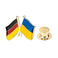 Значок BROCHE Флаг Германия-Украина разноцветный BRGV112800 IB, код: 7581466