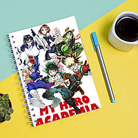 Скетчбук Sketchbook блокнот для рисования с принтом My Hero Academia - Моя геройская академия IB, код: 8301537