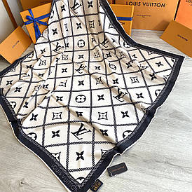 Хустка Louis Vuitton шовкова з ручною підшивкою