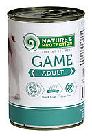 Корм Nature's Protection Adult Game влажный с дичью для взрослых собак всех пород 800 гр IB, код: 8452188