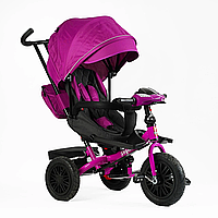 Велосипед трехколесный (поворот сиденья, надувные колеса) Best Trike 8066 / 713-29 Фиолетовый