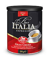 Кофе молотый Saquella Bar Italia Gran Crema 250 г IB, код: 7886512