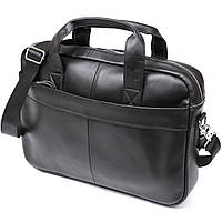 Деловая кожаная сумка для ноутбука Vintage 20680 Черный BS, код: 7676013