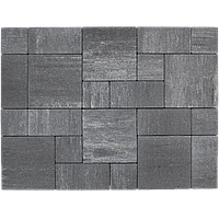 Бетонная тротуарная плитка Авеню "Лайт Стоун" Нуар (з 3-х форм (150 x 150; 300 x 150; 300 x 3)
