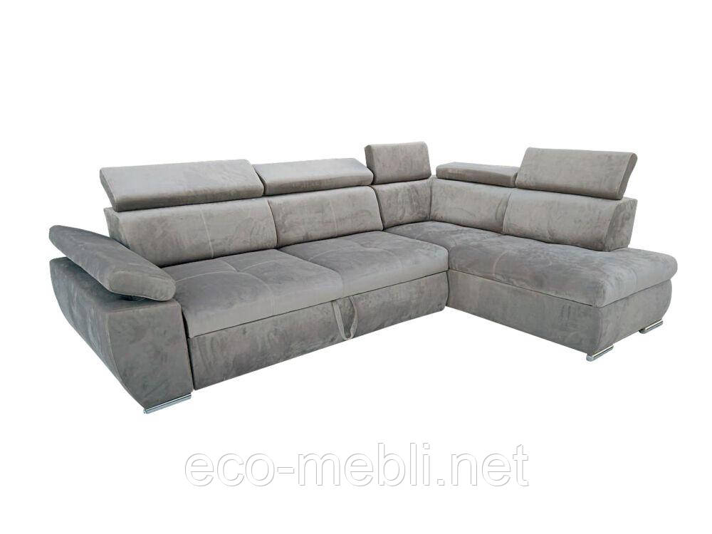 Кутовий диван Альба з рухомоми підголівниками в вітальню, фото 1