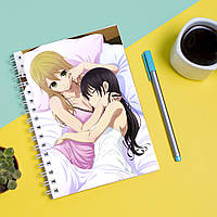 Скетчбук Sketchbook блокнот для рисования с принтом Аниме Цитрус Citrus А3 Кавун 48 TS, код: 8301656