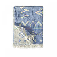 Покрывало Barine - Kilim Throw Blue 130*170 голубой