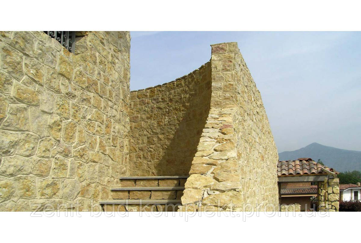 Камни для укладки в случайном порядке B&B Giallo Reale 30-40мм Угол - фото 6 - id-p2148507205