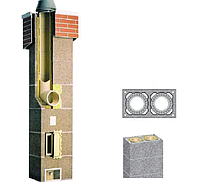 Комплект керамического дымохода Schiedel UNI Двухходовой без вентиляции 160 мм+160 мм 8 м