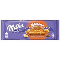 Шоколад молочный Milka с арахисом и карамелью 300г